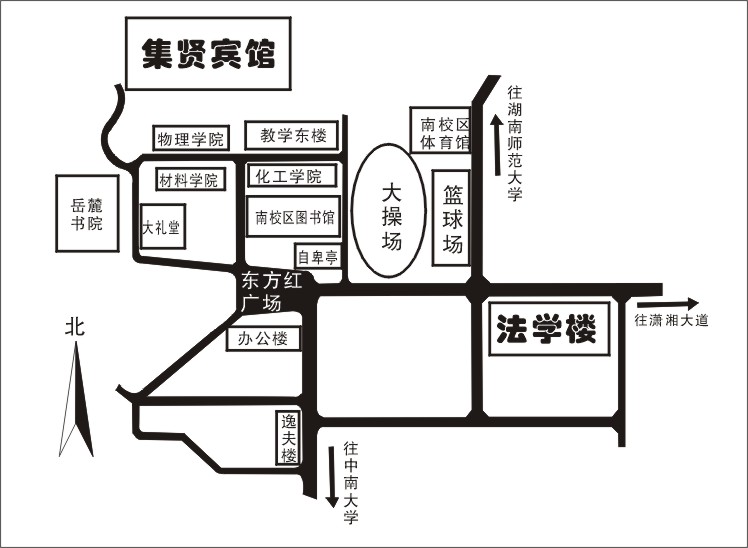 湘南学院校区分布图图片